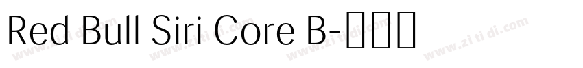 Red Bull Siri Core B字体转换